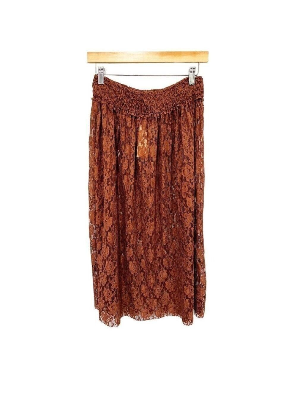 CHAN Luu Lace Skirt Sheer Elastic Waist NWT sz(M)